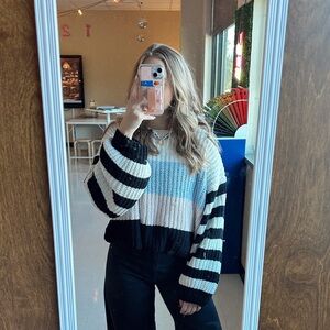 Striped Knit Sweater